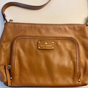 Kate Spade brown leather crossbody/shoulder purse
